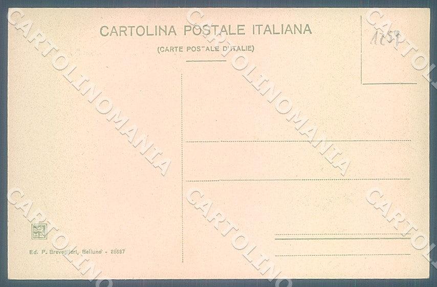 Belluno Città dalla Strada Nazionale cartolina JK7599 – retro