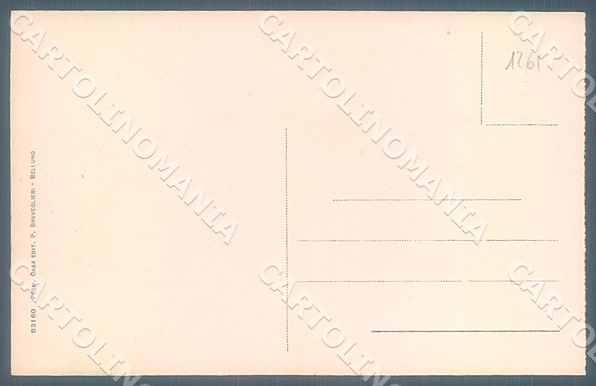 Belluno Città Teatro cartolina JK7601 – retro