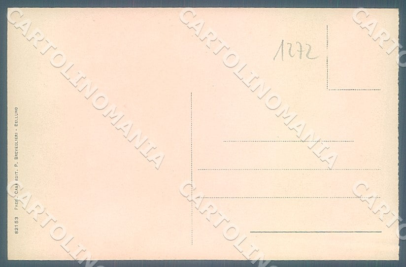 Belluno Città Vallata del Piave Pizzocco cartolina 1272JK7606 – retro