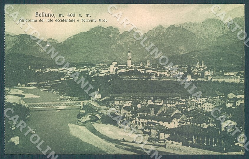 Belluno Città Panorama Torrente Ardo cartolina 1273JK7607 – fronte