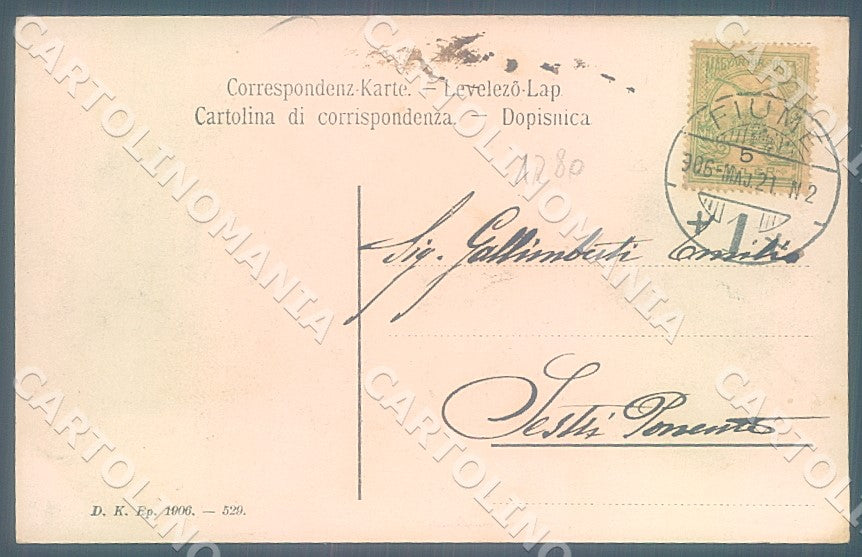 Croazia Croatia Fiume Grand Hotel Europe cartolina JK7609 – retro