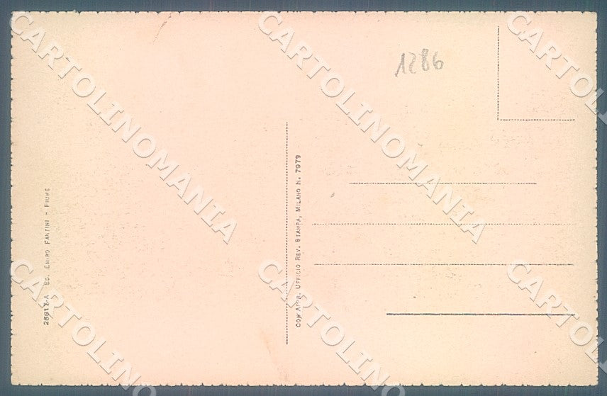 Croazia Croatia Fiume Palazzo Presidio cartolina JK7612 – retro