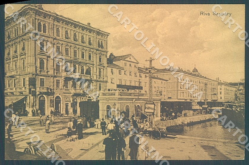 Croazia Croatia Fiume Riva Szapary cartolina JK7617 – fronte