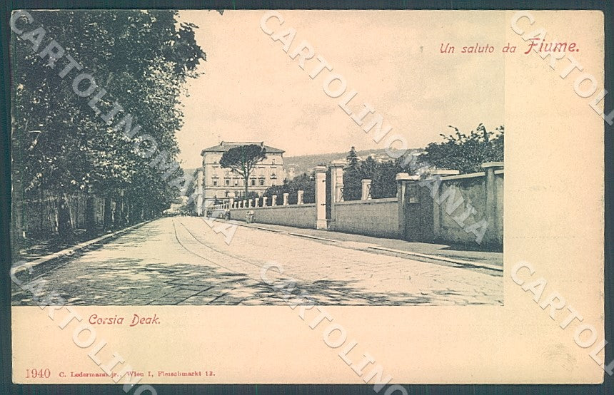 Croazia Croatia Fiume Corsia Deak cartolina JK7620 – fronte
