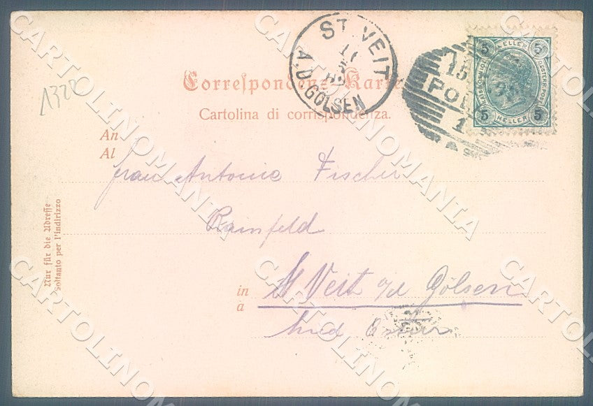 Croazia Croatia Istria Pola Via della Specola cartolina JK7627 – retro
