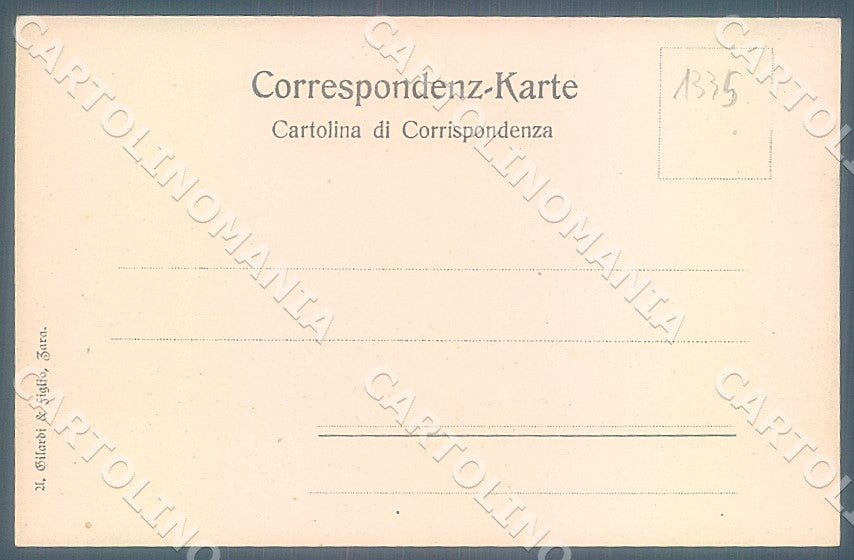 Croazia Croatia Zara Porta Terra Ferma cartolina JK7631 – retro