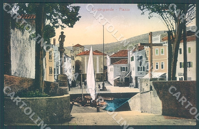 Croazia Croatia Lussingrande Piazza cartolina JK7632 – fronte