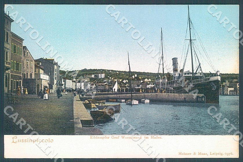 Croazia Croatia Lussinpiccolo Hafen cartolina JK7634 – fronte