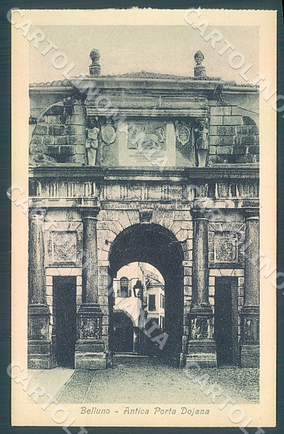 Belluno Città Porta Dojana cartolina JK7637 – fronte
