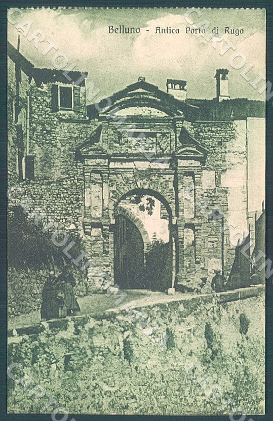 Belluno Città Antica Porta di Rugo cartolina JK7638 – fronte