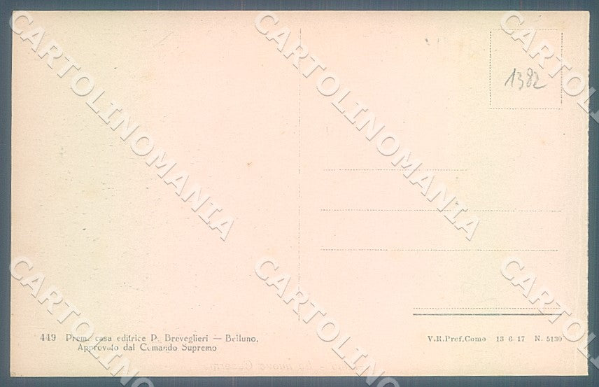 Belluno Città le Nuove Caserme cartolina JK7639 – retro