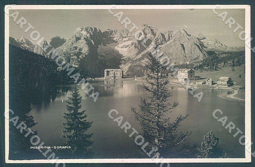 Belluno Lago di Misurina Sorapis Ghedina Foto cartolina JK7653 – fronte