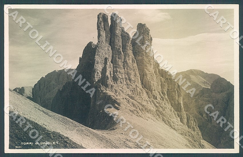 Belluno Cortina d'Ampezzo Torri Vajolet Ghedina Foto cartolina JK7654 – fronte