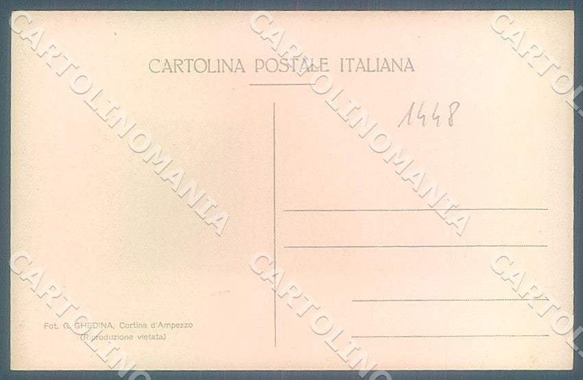 Belluno Cortina d'Ampezzo Torri Vajolet Ghedina Foto cartolina JK7654 – retro