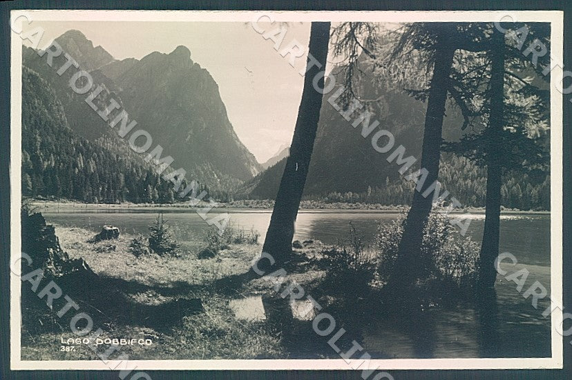 Bolzano Lago di Dobbiaco Ghedina Foto cartolina JK7656 – fronte