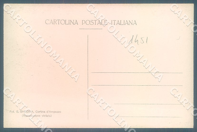 Bolzano Lago di Dobbiaco Ghedina Foto cartolina JK7656 – retro