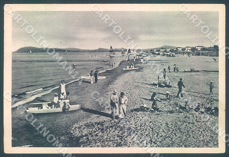 Rimini Riccione Spiaggia Monte di Pesaro FG cartolina JK7658 – fronte