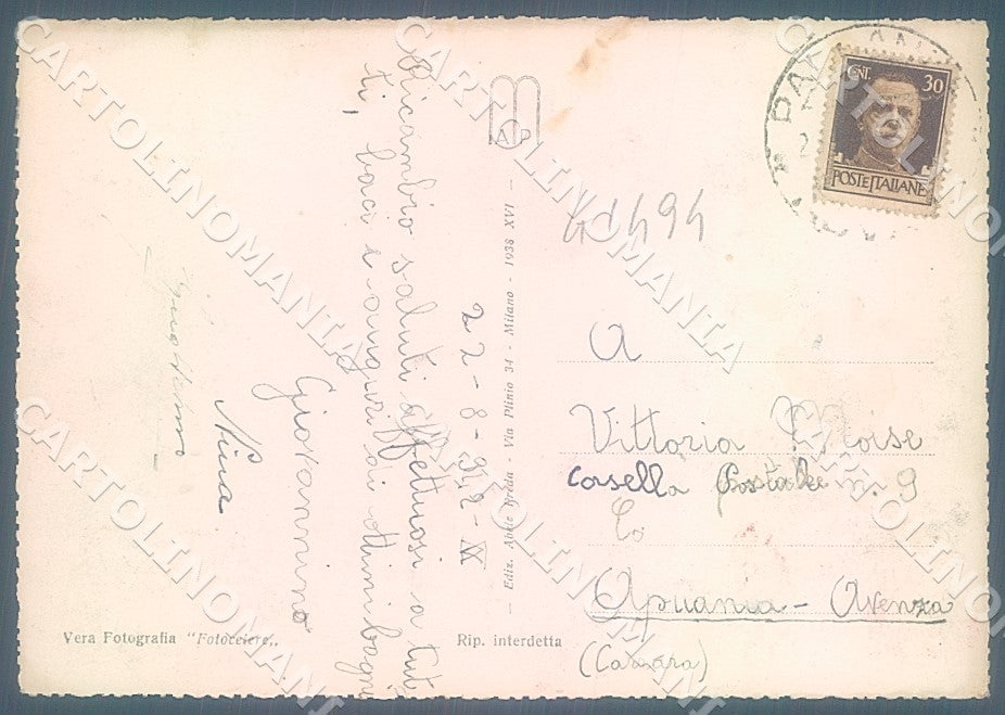 Verbania Pallanza Madonna di Campagna Foto FG cartolina JK7662 – retro