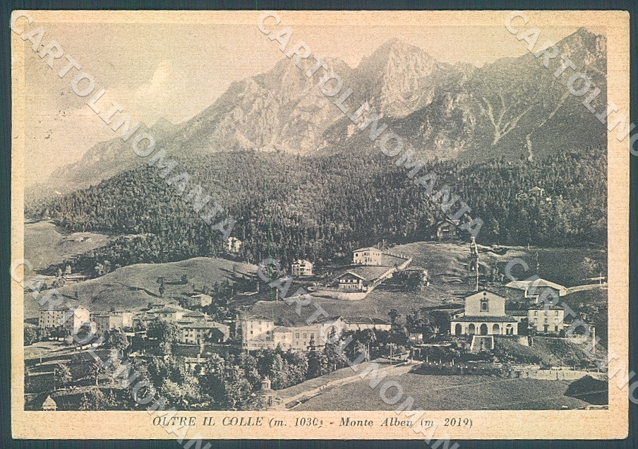 Bergamo Oltre il Colle Monte Alben FG cartolina 1495JK7663 – fronte