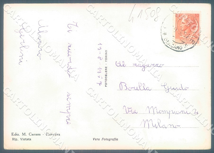 Bergamo Oltre il Colle FG Foto cartolina JK7672 – retro