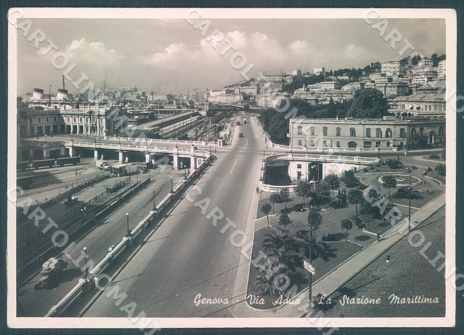Genova Città Via Adua Foto FG cartolina JK7677 – fronte