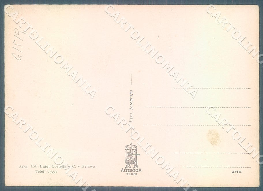 Genova Città Via Adua Foto FG cartolina JK7677 – retro