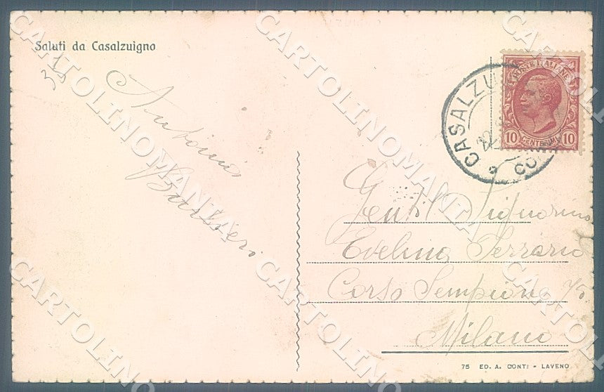 Varese Casalzuigno Valcuvia STRAPPINO cartolina JK7691 – retro
