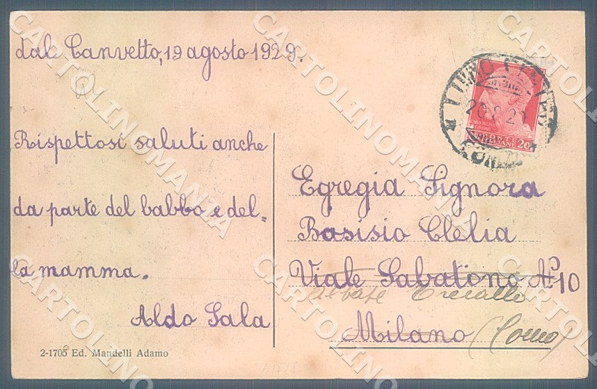 Varese Cunardo Panorama Ferrovia cartolina JK7696 – retro