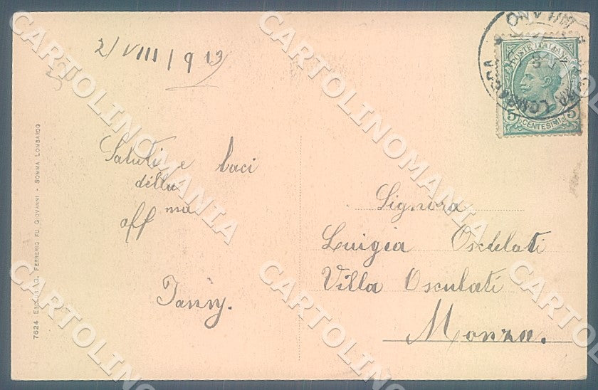 Varese Somma Lombardo Castello Visconti STRAPPINO cartolina JK7701 – retro