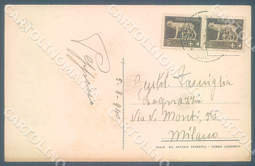 Varese Somma Lombardo Diga Canali Villoresi cartolina JK7702 – retro