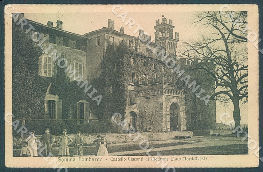Varese Somma Lombardo Castello Visconteo Modiano 68718 cartolina JK7706 – fronte