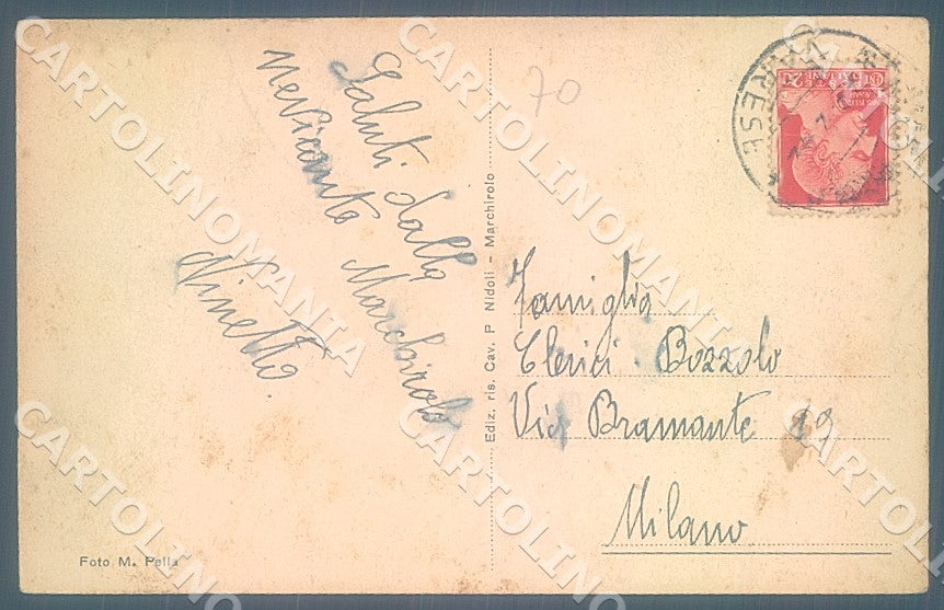 Varese Marchirolo Chiesa Parrocchiale cartolina JK7711 – retro