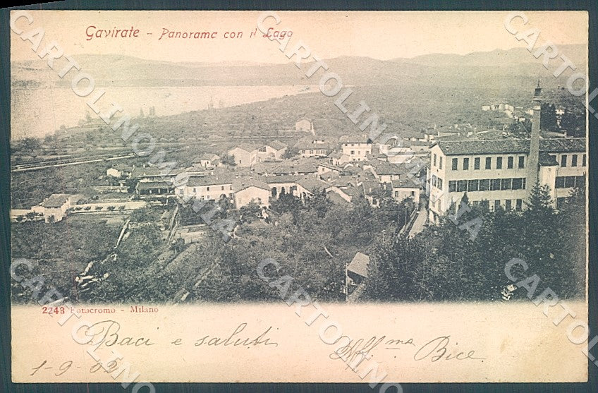 Varese Gavirate Fotocromo 2248 cartolina JK7714 – fronte