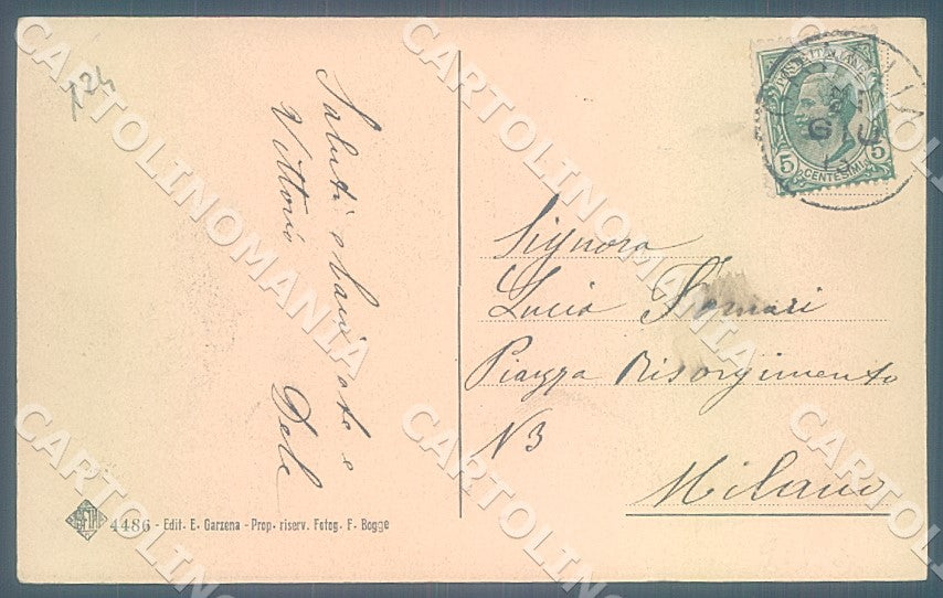 Biella Graglia Monte Mucrone e Mars cartolina JK7719 – retro