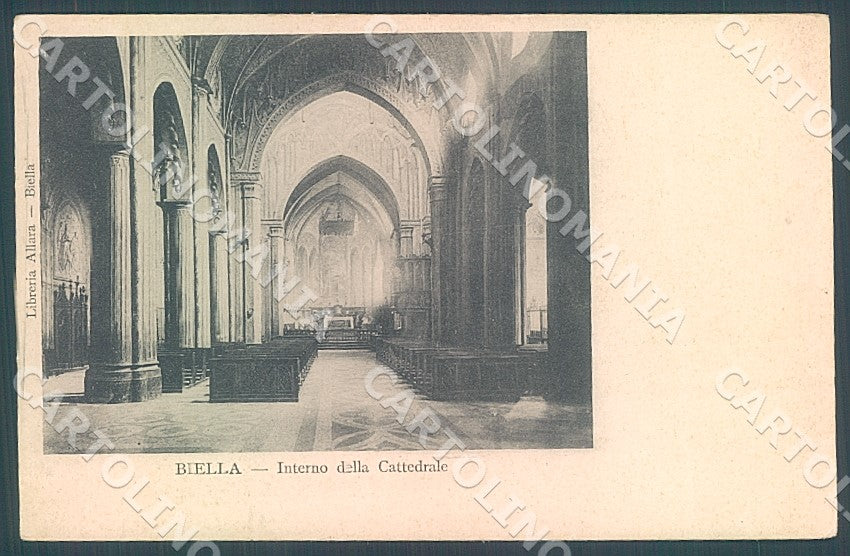 Biella Città Interno Cattedrale cartolina JK7721 – fronte