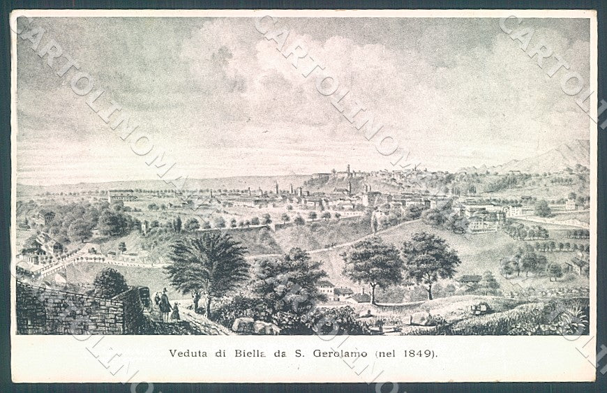 Biella Città Veduta da San Gerolamo Alfieri & Lacroix cartolina JK7722 – fronte