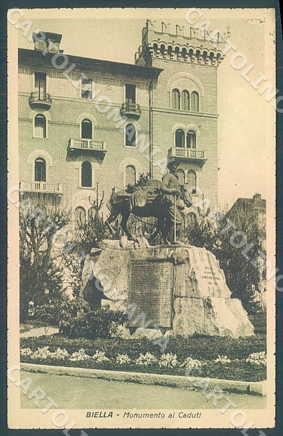 Biella Città Monumento ai Caduti cartolina JK7725 – fronte