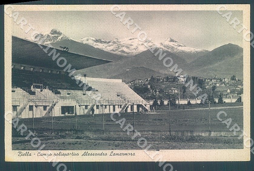 Biella Città Stadio Campo Sportivo Alessandro Lamarmora cartolina JK7727 – fronte