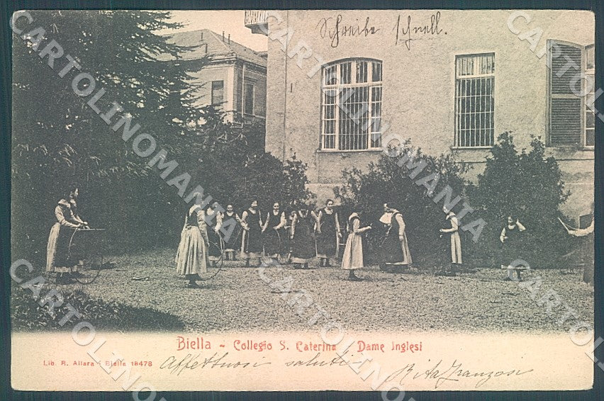 Biella Città Collegio Santa Caterina Dame Inglesi cartolina JK7731 – fronte