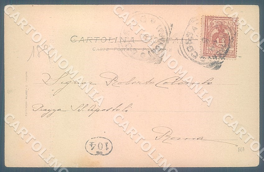 Biella Città Battistero Fotocromo 1692 STRAPPINO cartolina JK7733 – retro