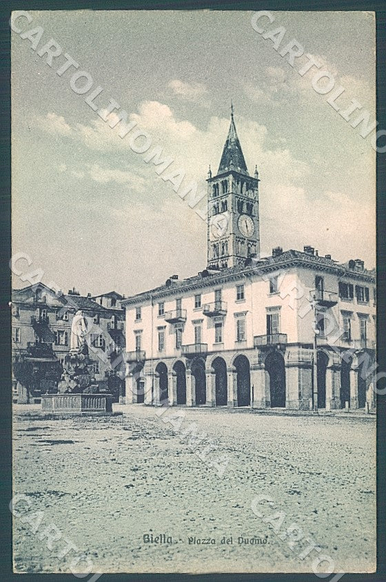 Biella Città Piazza del Duomo cartolina JK7741 – fronte