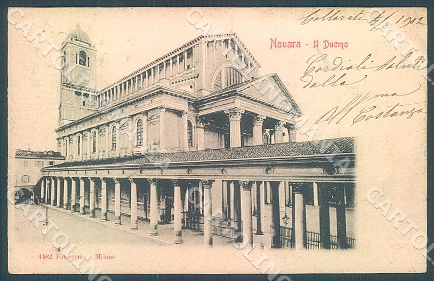 Novara Città Duomo Fotocromo 1482 cartolina JK7748 – fronte