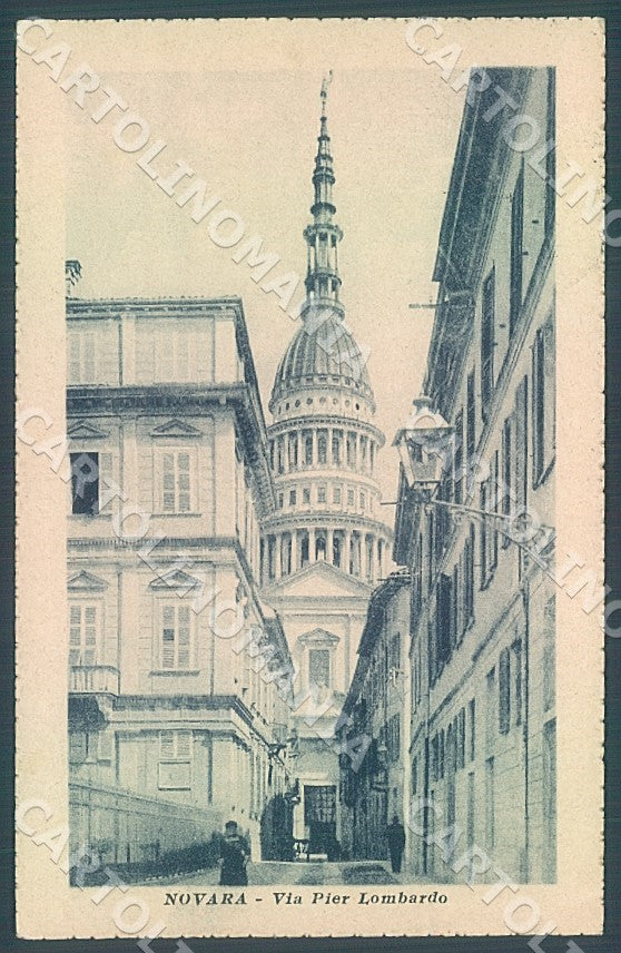 Novara Città Chiesa Via Pier Lombardo cartolina JK7750 – fronte