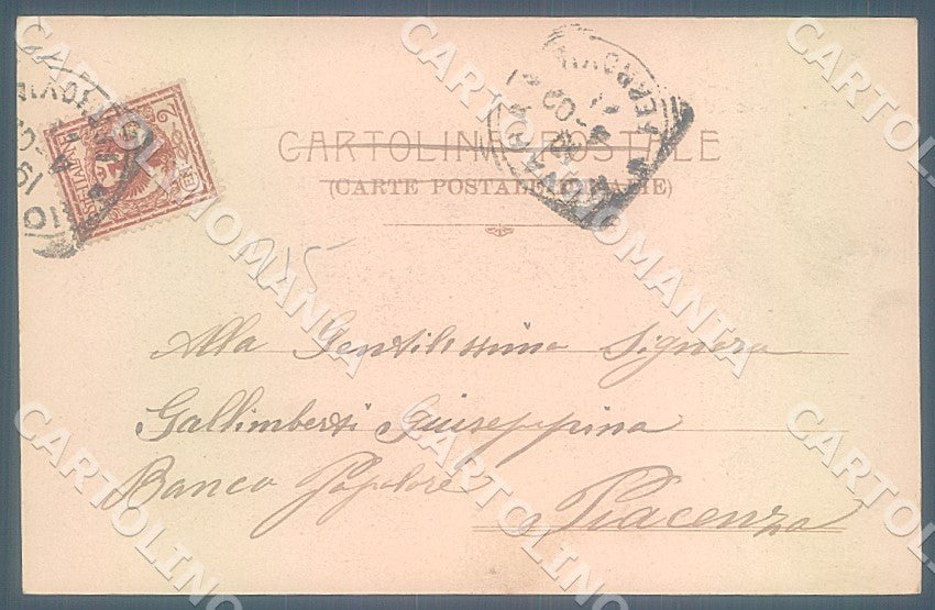 Novara Città Palazzo del Mercato Fotocromo 1480 cartolina JK7753 – retro