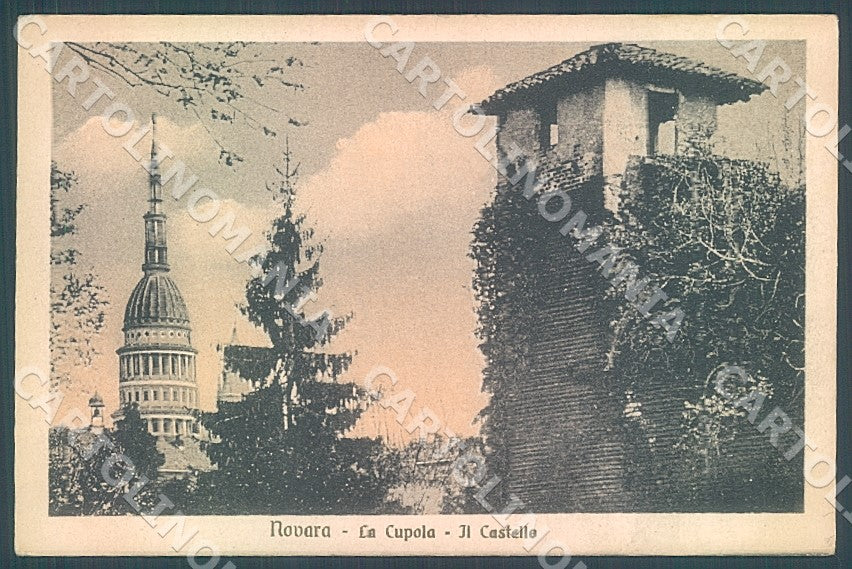 Novara Città Castello Cupola San Gaudenzio cartolina JK7757 – fronte