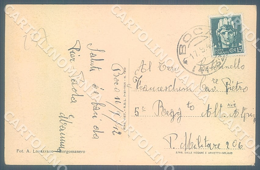 Novara Boca Santuario cartolina JK7761 – retro