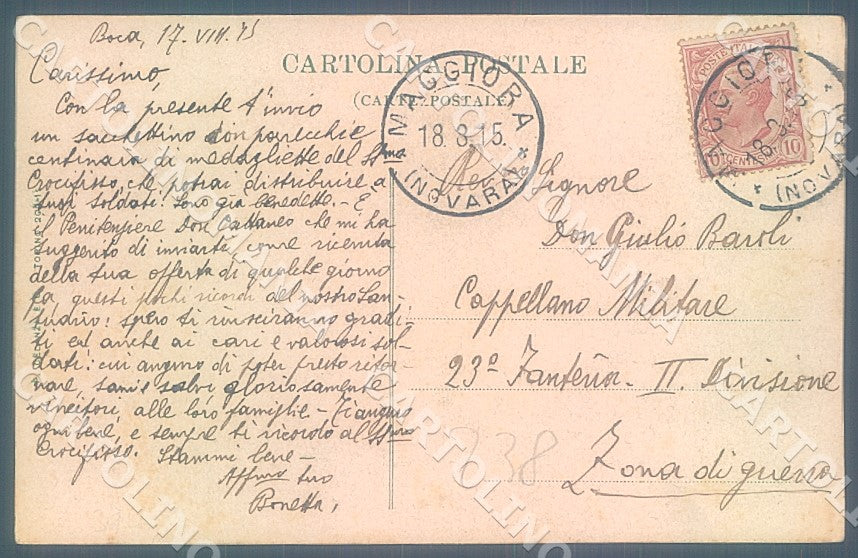 Novara Boca Santuario cartolina JK7762 – retro