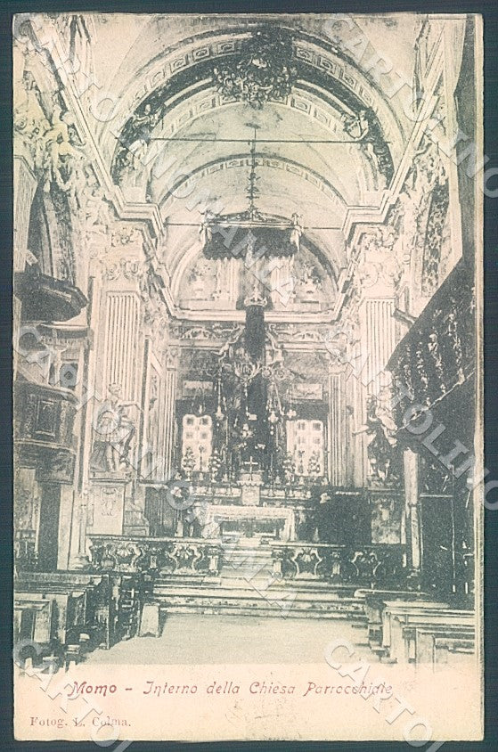 Novara Momo Interno Chiesa Parrocchiale cartolina JK7765 – fronte