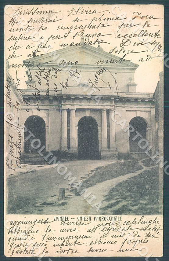 Alessandria Vignale Chiesa Parrocchiale cartolina JK7766 – fronte