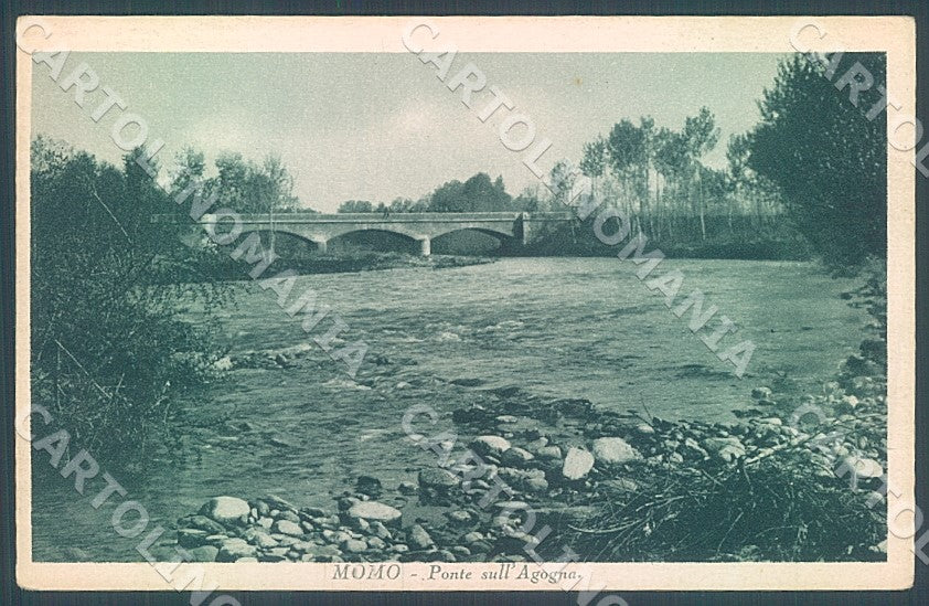 Novara Momo Ponte sull Agogna cartolina JK7767 – fronte